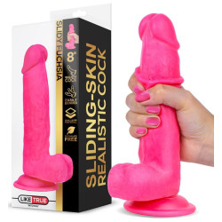 LIKETRUE Gode réaliste Slidy Cock 15 x 4cm Rose